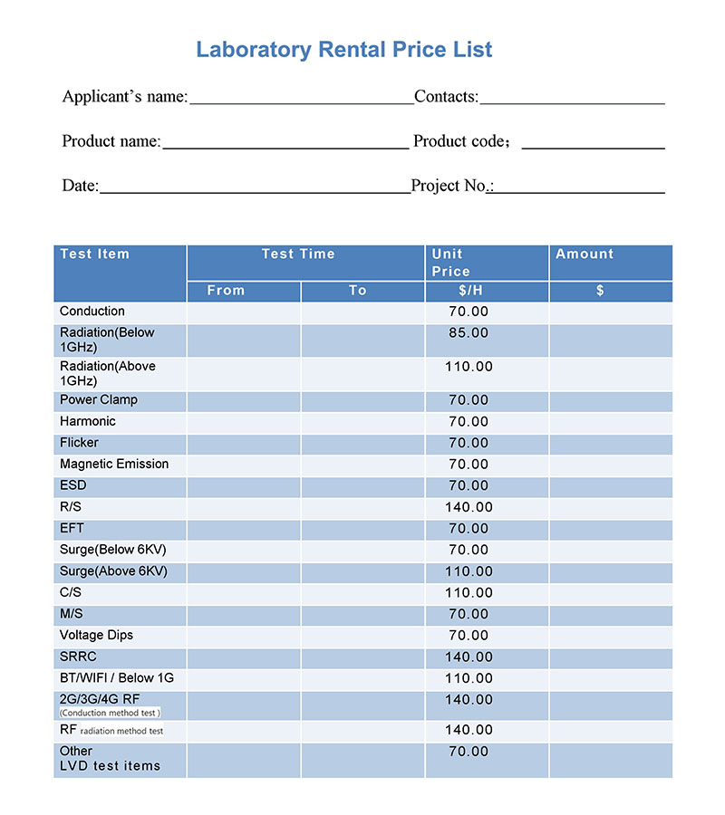 Услуги аренды лаборатории